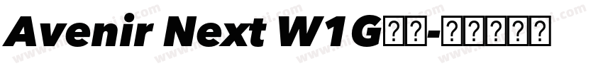 Avenir Next W1G字体字体转换